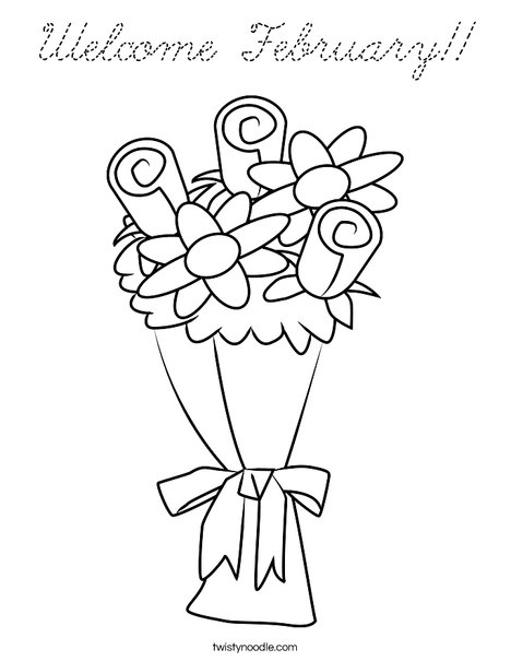 Bouquet Coloring Page