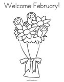 Welcome February Coloring Page