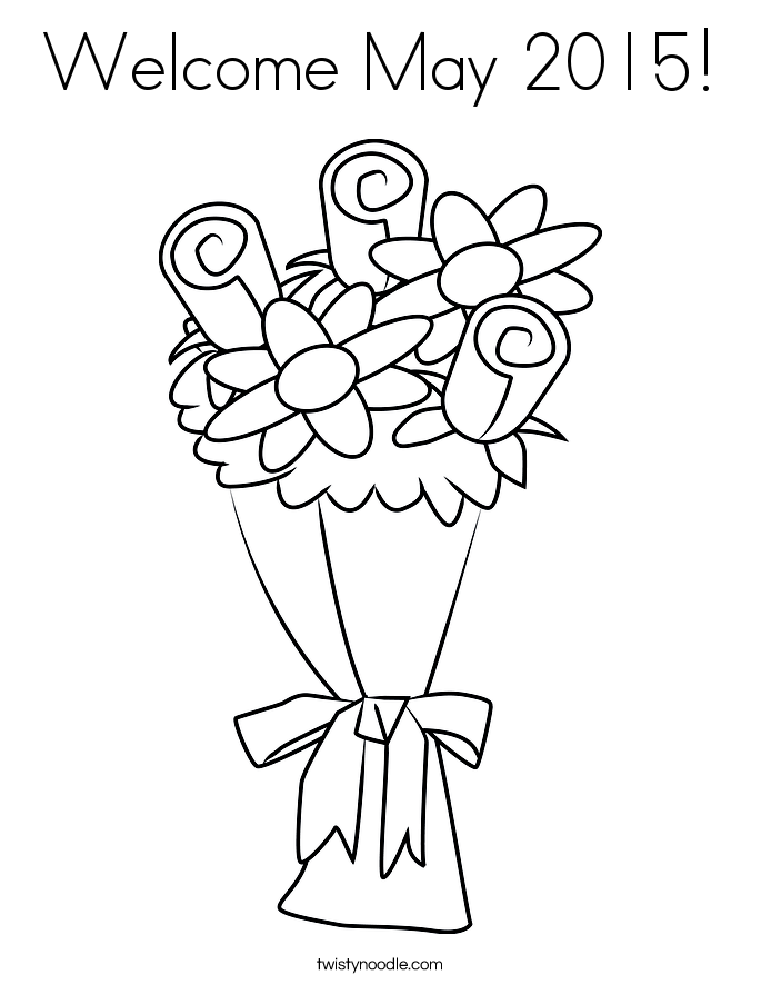 Welcome May 2015! Coloring Page