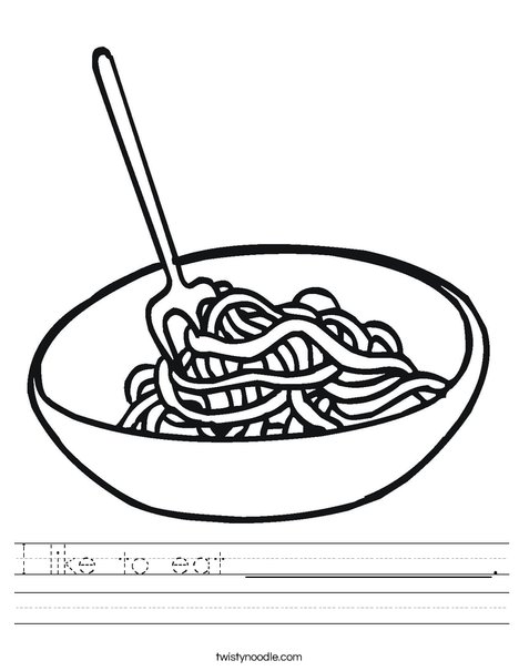 Bowl of Noodles Worksheet