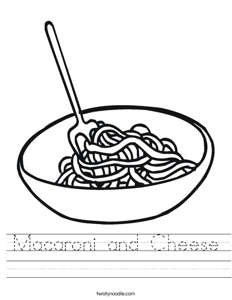 Bowl of Noodles Worksheet