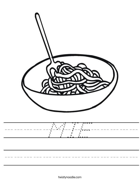 Bowl of Noodles Worksheet