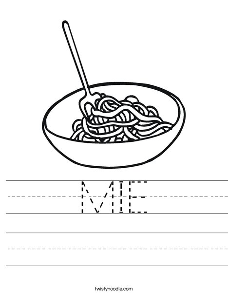 Bowl of Noodles Worksheet