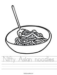 Nifty Asian noodles Worksheet