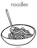  noodles Coloring Page
