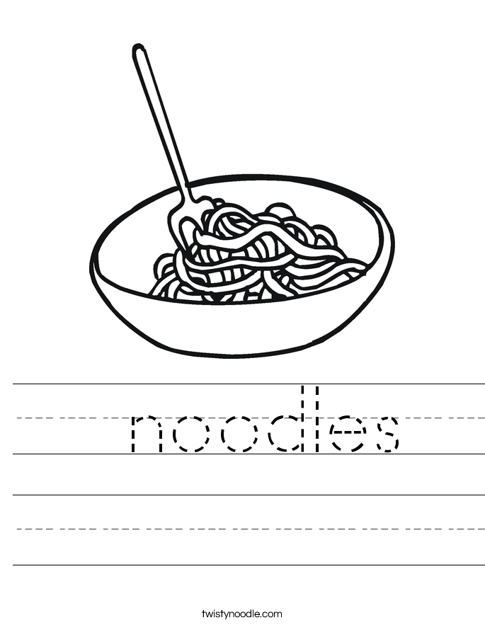 noodles Worksheet
