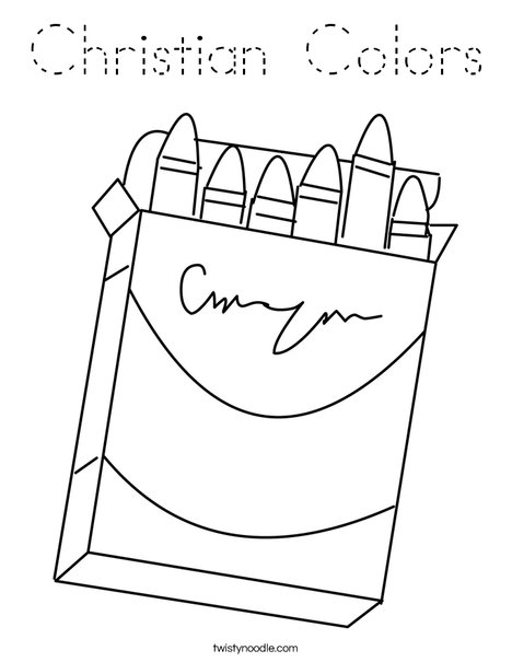 Box of Crayons Coloring Page