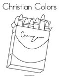 Christian Colors Coloring Page