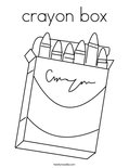 crayon box Coloring Page