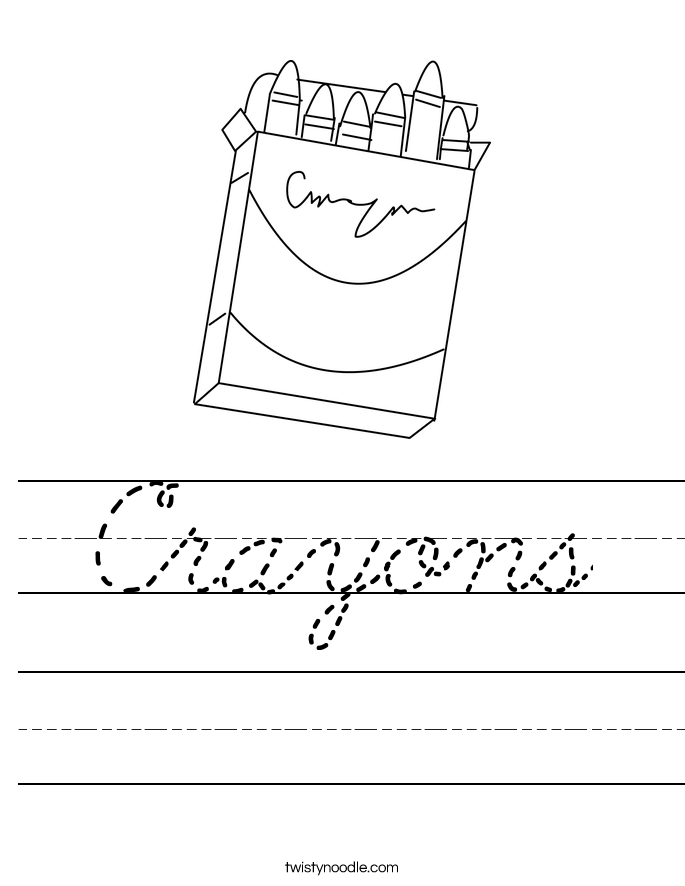 Crayons Worksheet