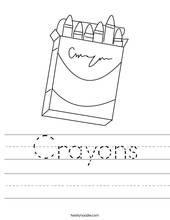 Crayons Worksheet