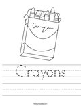 Crayons Worksheet