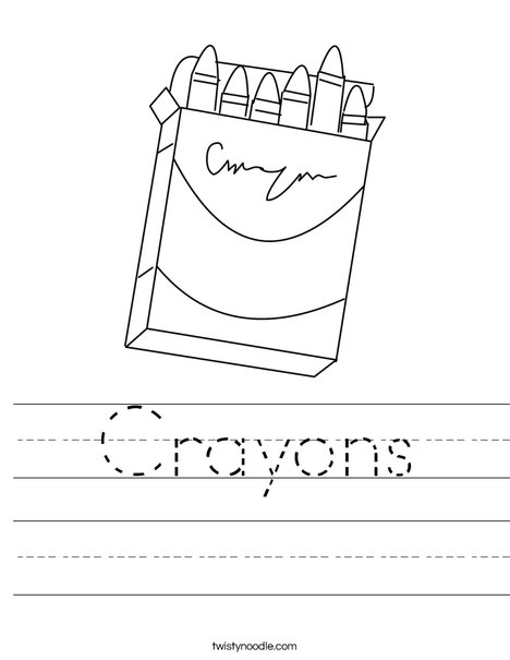 Box of Crayons Worksheet