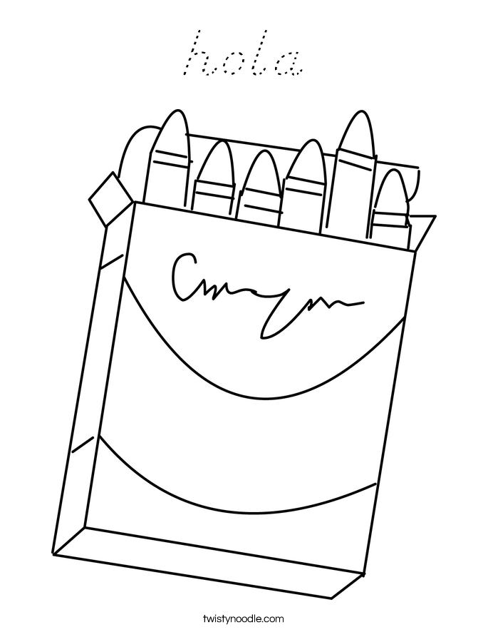 hola Coloring Page