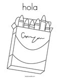 hola Coloring Page