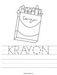 KRAYON Worksheet