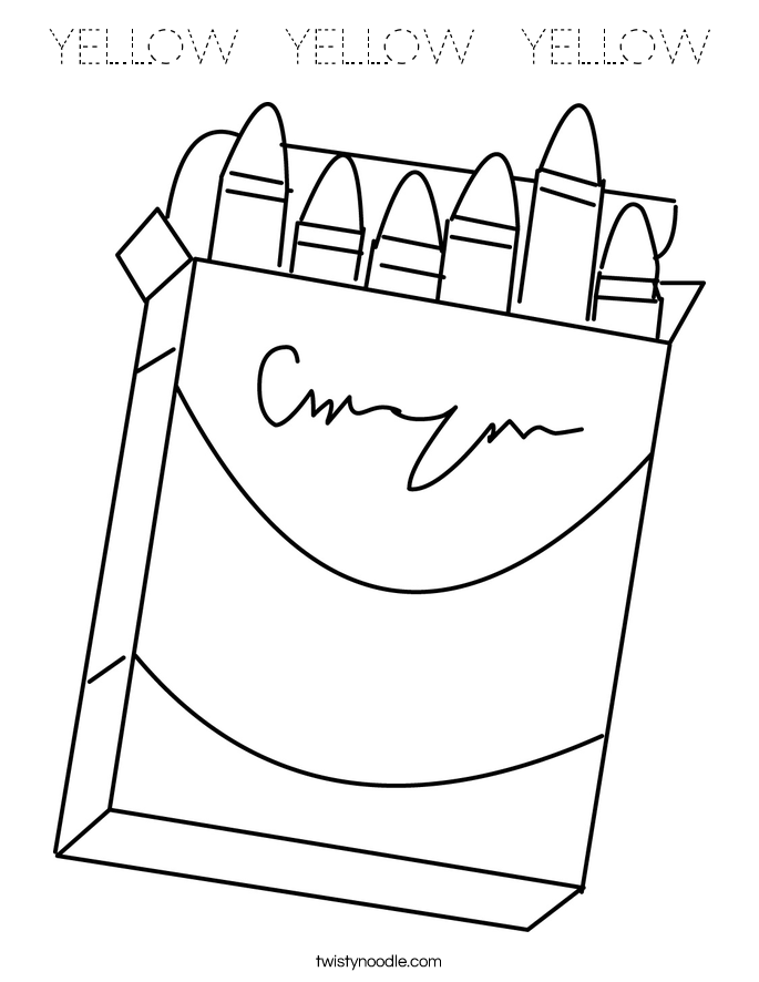 YELLOW  YELLOW  YELLOW Coloring Page