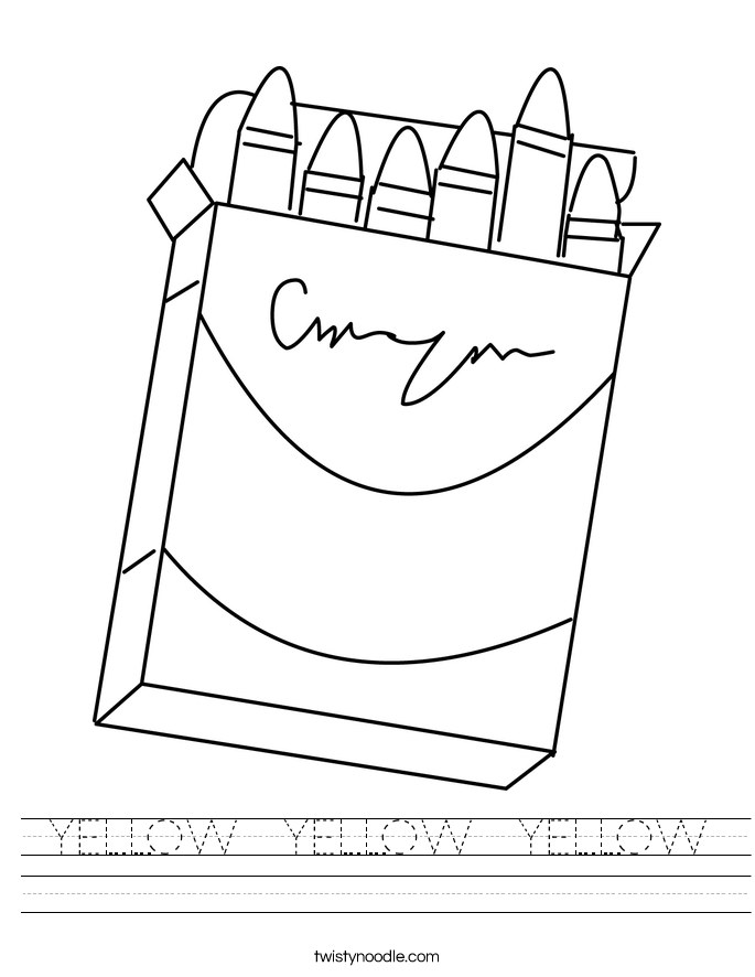 YELLOW  YELLOW  YELLOW Worksheet