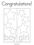 Congratulations! Coloring Page
