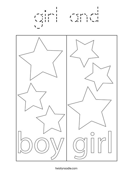 Boy Blocks Coloring Page