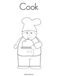 Cook Coloring Page