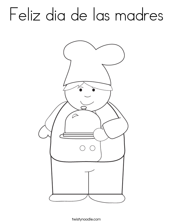 Feliz dia de las madres Coloring - Feliz Dia De Las Madres Coloring Page