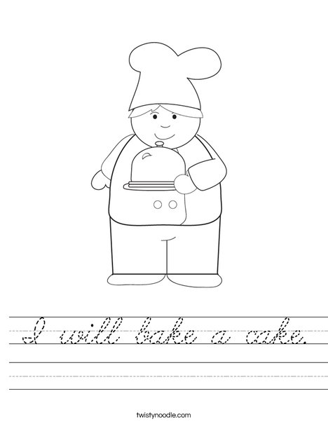 Boy Chef Worksheet