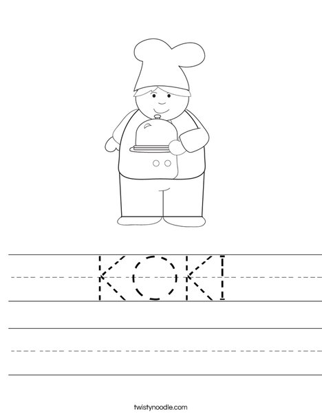 Boy Chef Worksheet