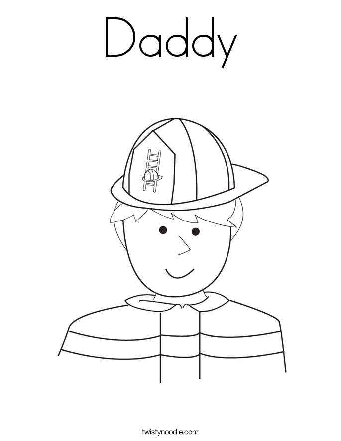 Daddy Coloring Page