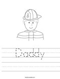 Daddy Worksheet
