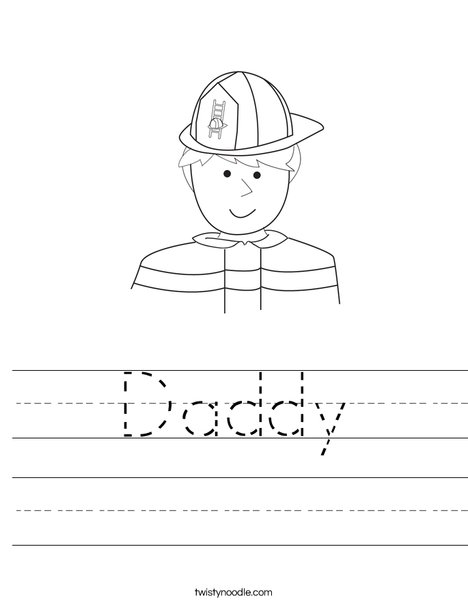Fireman Worksheet