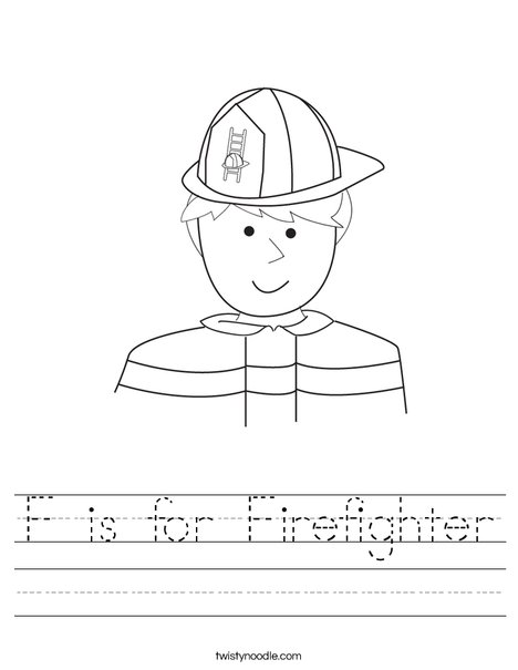 Fireman Worksheet