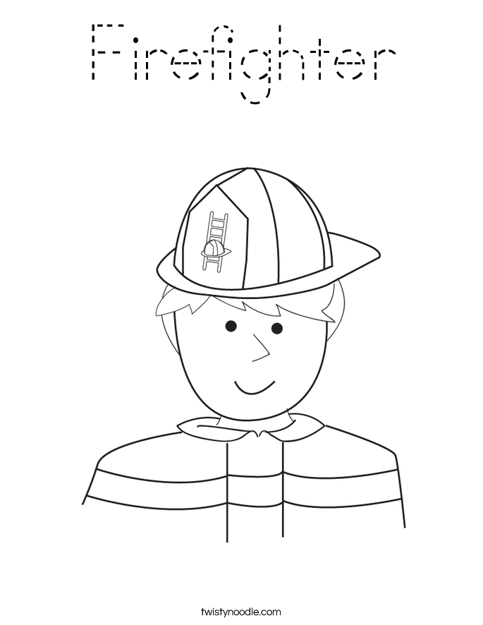 Firefighter Coloring Page