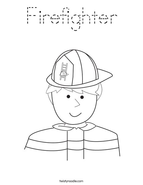 Fireman Coloring Page