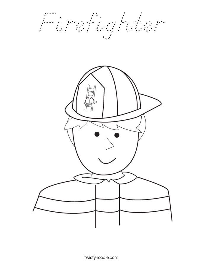 Firefighter Coloring Page