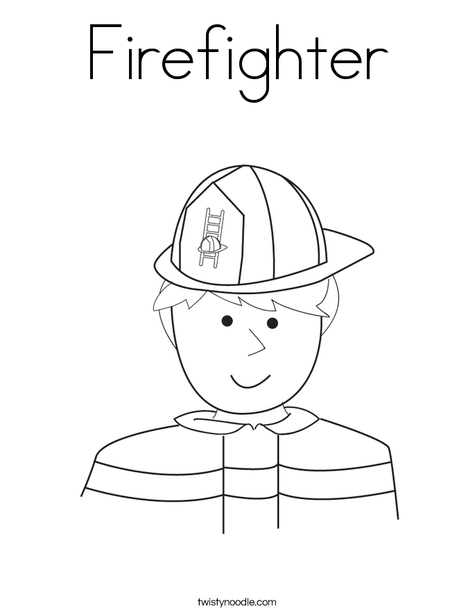 Firefighter Coloring Page