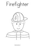 Firefighter Coloring Page