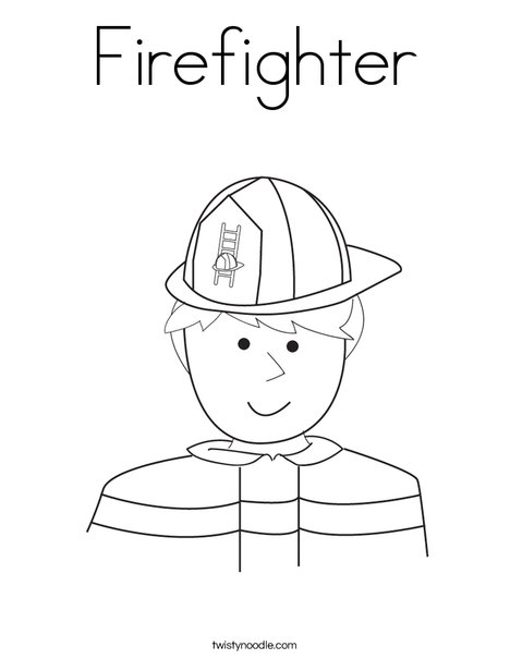 Fireman Coloring Page