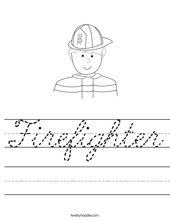 Firefighter Worksheet