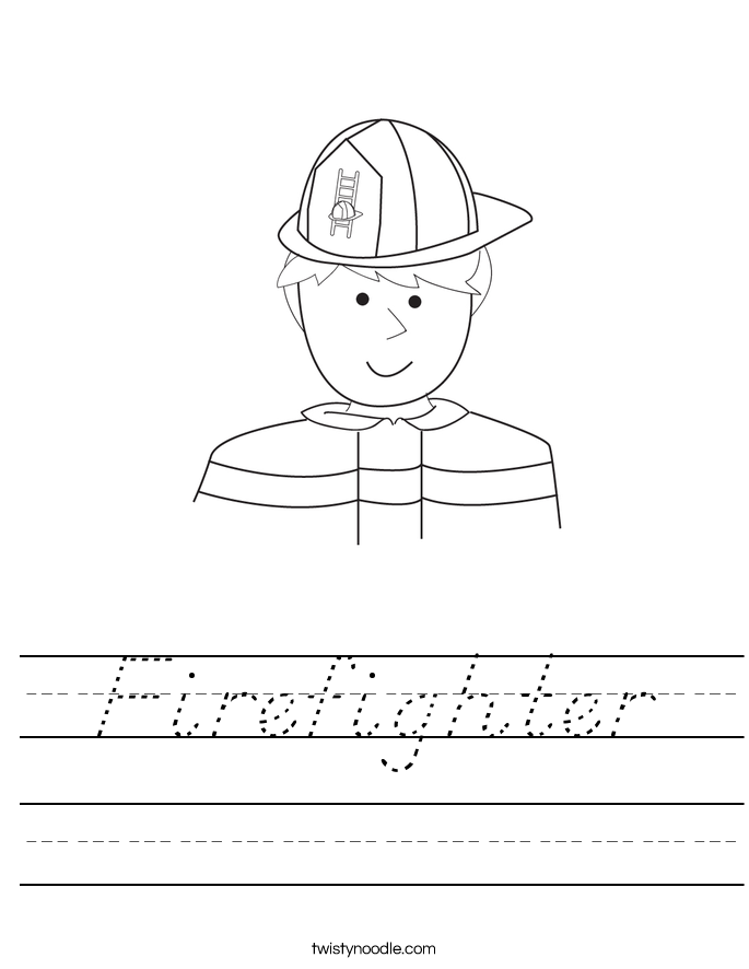 Firefighter Worksheet