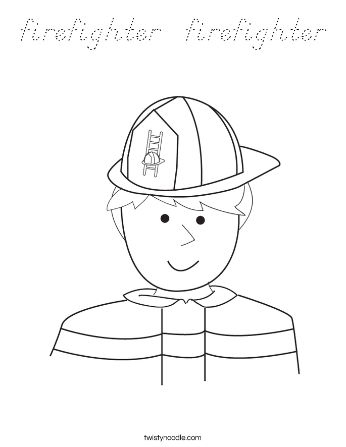 firefighter  firefighter Coloring Page