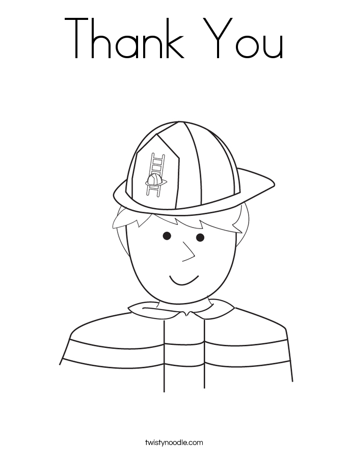 Thank You Coloring Page