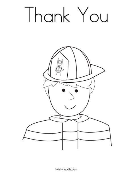 Fireman Coloring Page