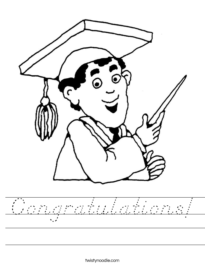 Congratulations! Worksheet