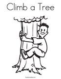 Climb a Tree Coloring Page