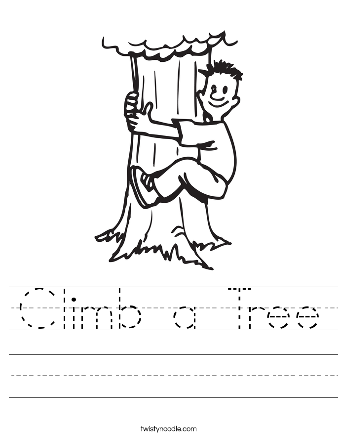 Climb a Tree Worksheet