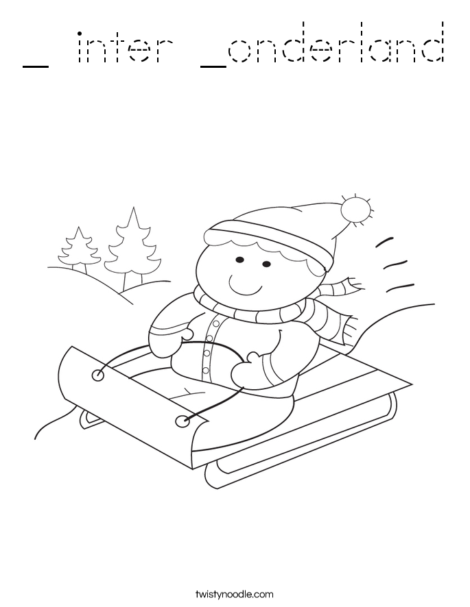 _ inter _onderland Coloring Page