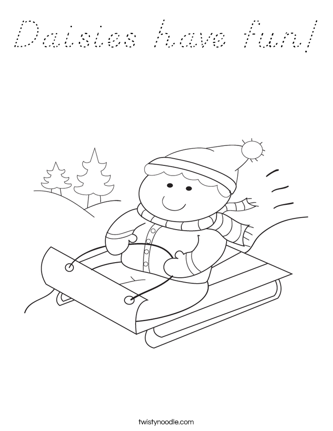 Daisies have fun! Coloring Page
