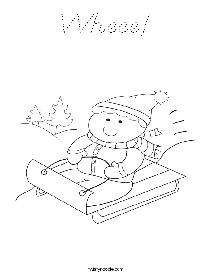 Wheee! Coloring Page