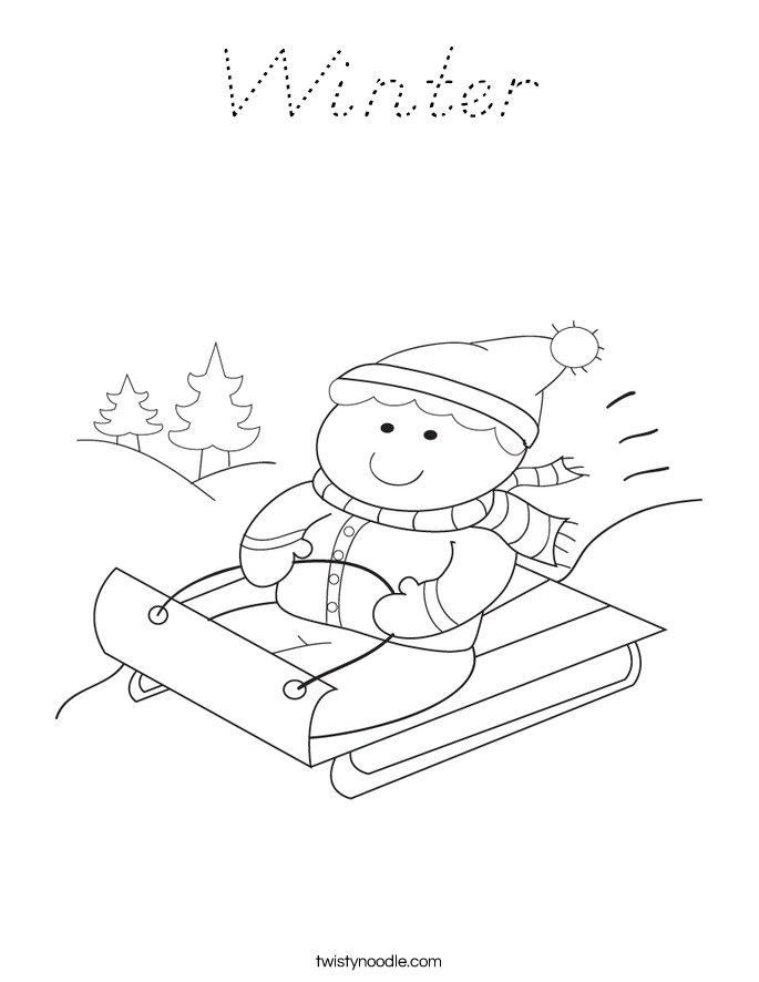 Winter Coloring Page